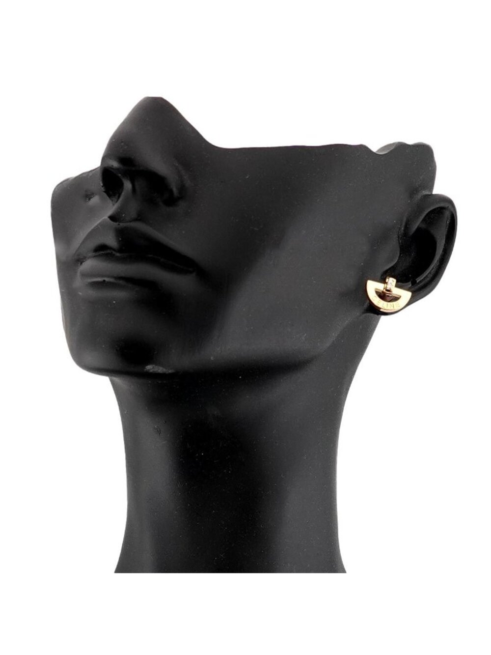 Celine Diamond Earrings 18k YG Yellow Gold 750 Single Pierced - Picture 7 of 7